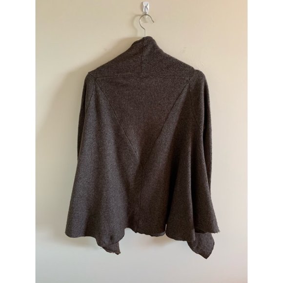 Free People Brown Waterfall Open Front Cardigan - Picture 3 of 4